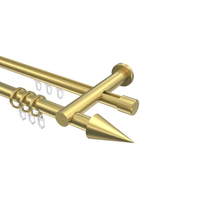 Interdeco Gardinenstange Messing 540 cm