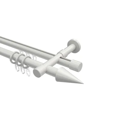 Interdeco Gardinenstange Weiß 320 cm