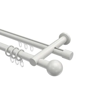 Interdeco Gardinenstange Weiß 540 cm