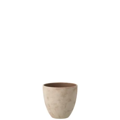 J-Line Blumentopf Beige 19 cm