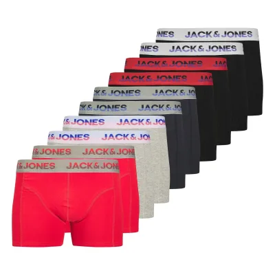 JACJADON SOLID TRUNKS 10 PACK Herren Boxershort
