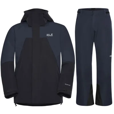 Jack Wolfskin Flowline 2L Ins Skiset, Herren, dunkelblau