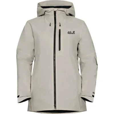 Jack Wolfskin Flowline 3in1, Skijacke, Damen, beige