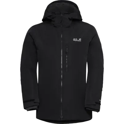 Jack Wolfskin Flowline 3in1, Skijacke, Herren, schwarz