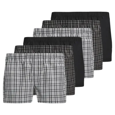 JACMILANO WOVEN BOXERS 6 PACK Herren Web-Boxershorts
