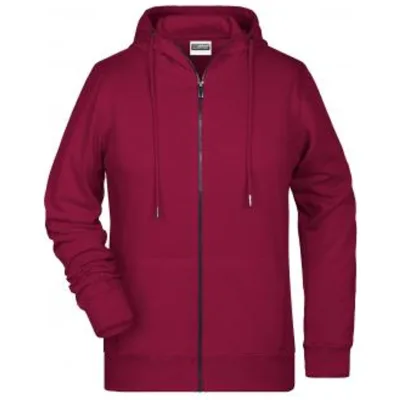 James & Nicholson Damen Sweat-Jacke mit Kapuze 8025 Gr. L wine