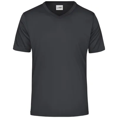 James & Nicholson Herren T-Shirt Active-V JN736 Gr. 3XL black
