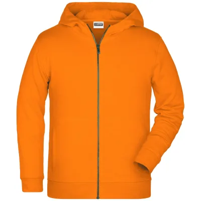 James & Nicholson Kinder-Sweatjacke mit Kapuze 8026K Gr. M orange