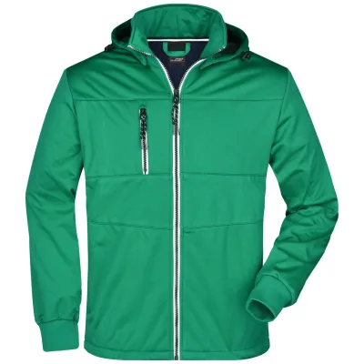 James & Nicholson Mens Maritime Jacket JN1078 Gr. XL irish-green/navy/white