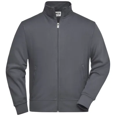 James & Nicholson Sweatjacke JN836 Gr. 4XL carbon