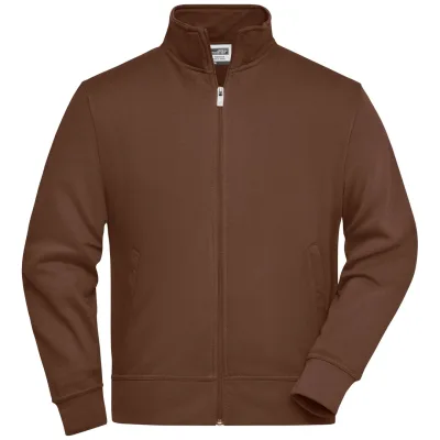 James & Nicholson Sweatjacke JN836 Gr. L brown