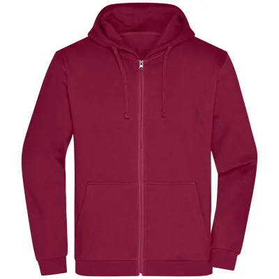 James & Nicholson Sweatjacke mit Kapuze Herren JN756 Gr. 3XL wine