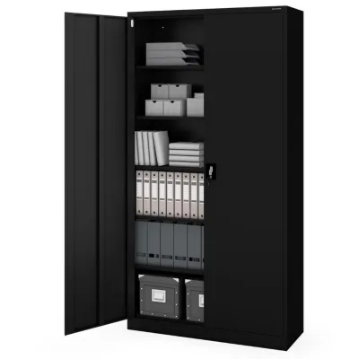 Jan Nowak Aktenschrank Schwarz 115x220x40 cm