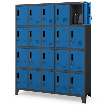 Jan Nowak Schliessfachschrank Anthrazit 136x172x45 cm