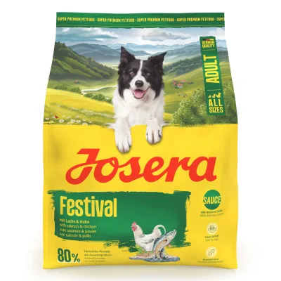 Josera Hundefutter Adult Festival mit Lachs & Huhn, 900 g