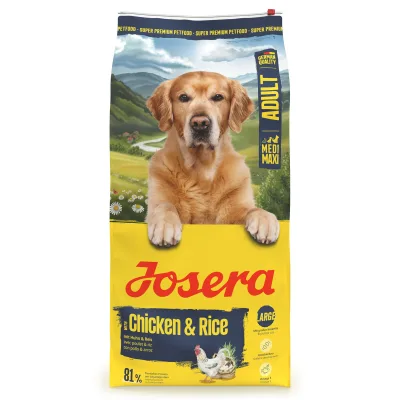 Josera Hundefutter Adult mit Huhn & Reis, 12,5 kg