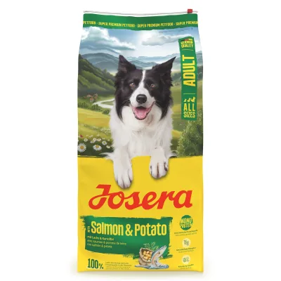 Josera Hundefutter Adult mit Lachs & Kartoffel, 12,5 kg