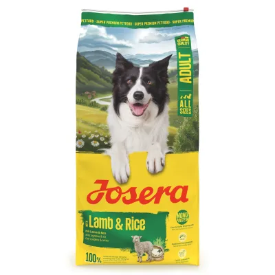 Josera Hundefutter Adult mit Lamm 6 Reis, 12,5 kg