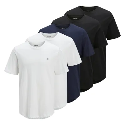 JPRBLABRODY TEE CREW NECK 5PK Herren T-Shirt
