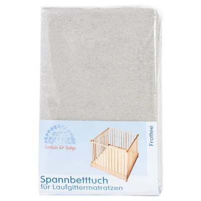 Julius Zöllner Kinderspannbetttuch Taupe 68-90x95-95 cm