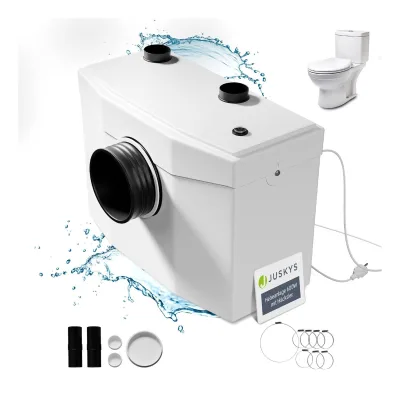 Juskys Hebeanlage 600W - Schmutzwasserpumpe mit Häcksler, Kleinhebeanlage bis 7m Höhe, Abwasserpumpe