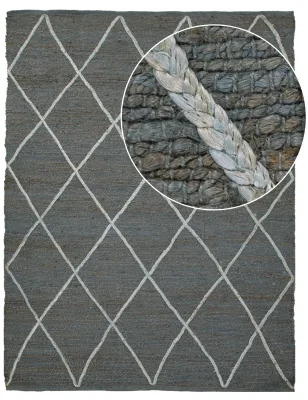 Jute-teppich Sakira anthrazit 200x290 cm