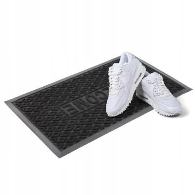 Kadax Fussmatte Schwarz 60x40 cm