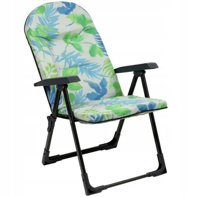 Kadax Gartenliegestuhl Grün, Blau, Grau 59x116 cm