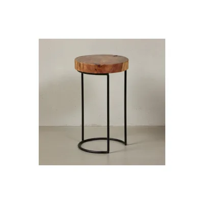 Kadima Design Beistelltisch Braun 28x55x28 cm