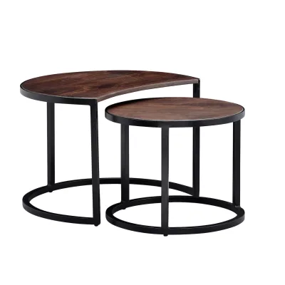 Kadima Design Couchtisch Braun 60x41x41 cm