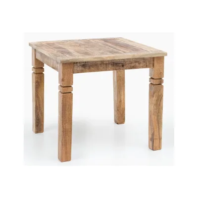 Kadima Design Esstisch Braun 80x76x80 cm