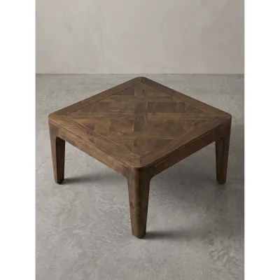 Sofatisch Mango Massivholz Nussbaum-Mango 60x60x32 cm - LOIRE   Kadima