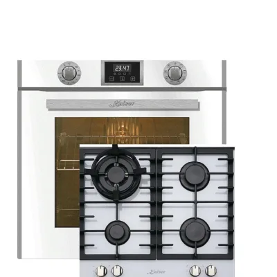 Kaiser Küchengeräte Elektro-Einbau-Backofen Weiß 59.4x59.4x54.3 cm