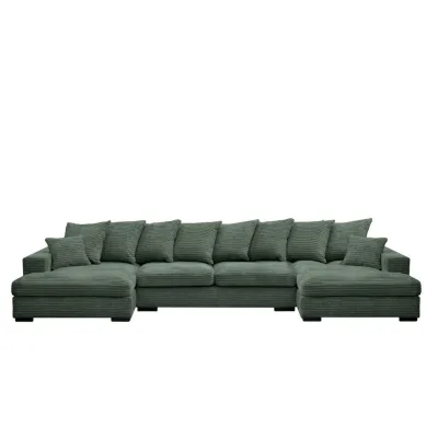 Kaiser Möbel Ecksofa Grün 373x155 cm