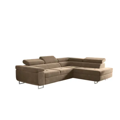 Kaiser Möbel Ecksofa Hellbraun 275x202 cm
