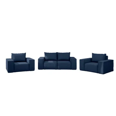 Kaiser Möbel Loungegarnitur Blau