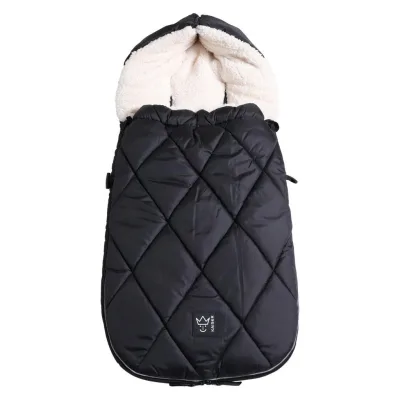 Kaiserbaby Kinderwagen-Fusssack Schwarz Hochglanz 46x10x105 cm