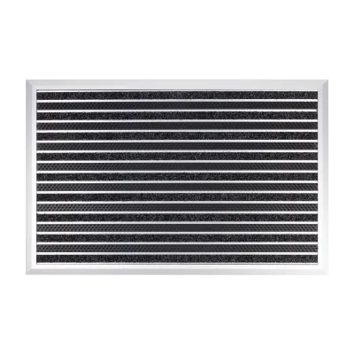 Karat Alu-Fußmatte Spectral   Textilfaser-Rips + Bürsten