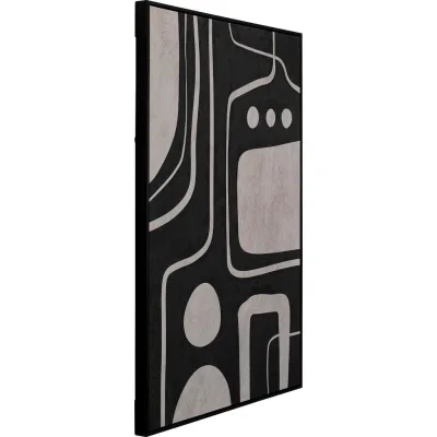 Kare-Design Bild Grau, Schwarz 73x113x4 cm