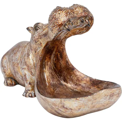 Kare-Design Dekotier Braun, Gold 14.5x27x17 cm