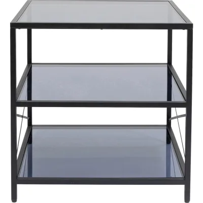 Kare-Design Tischregal Grau, Schwarz 100x100x100 cm