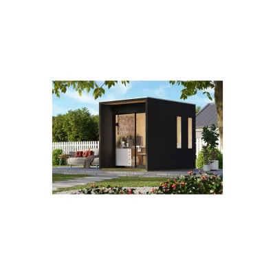 Karibu Homeoffice Haus Wiesel 3 schwarz