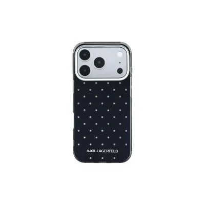 Karl Lagerfeld IML Strass Allover iPhone 18 Pro / 17 Pro Schwarz