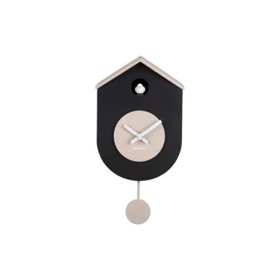 Karlsson Wanduhr Grato Schwarz 9x33x17.5 cm