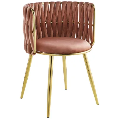 Kayoom Armlehnstuhl-Set Altrosa 57x80x53 cm