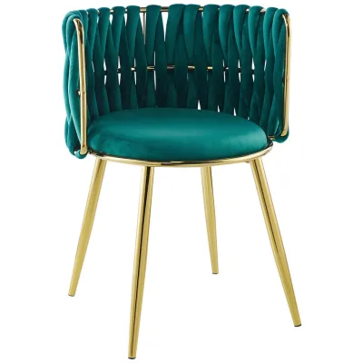 Kayoom Armlehnstuhl-Set Grün 57x80x53 cm