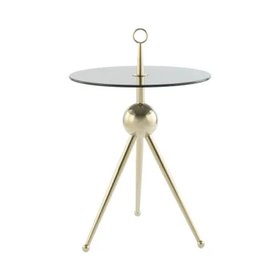 Kayoom Beistelltisch Grau, Gold 46x52x46 cm