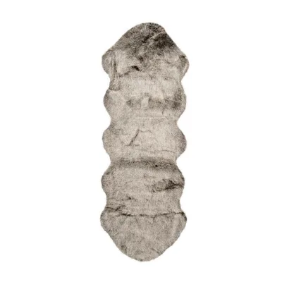 Kayoom Fellteppich Braun, Olivgrün 60x180 cm