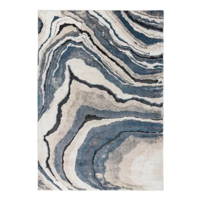 Kayoom Flachwebeteppich Blau 200x290 cm