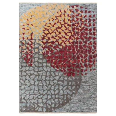 Kayoom Flachwebeteppich Dilan 400 Mehrfarbig, Rot 160x230 cm